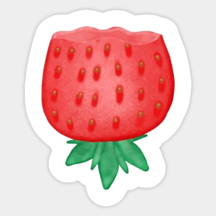 Red Strawberry Sticker